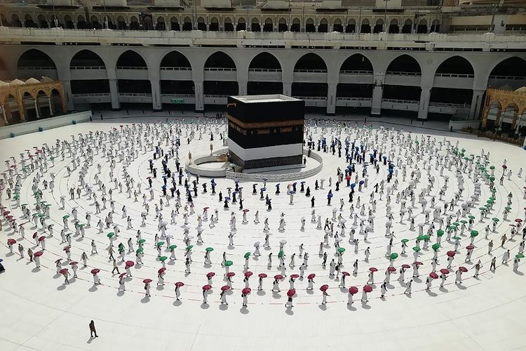 Pelaksanaan Ibadah Haji 2020 (foto:AP/STR)